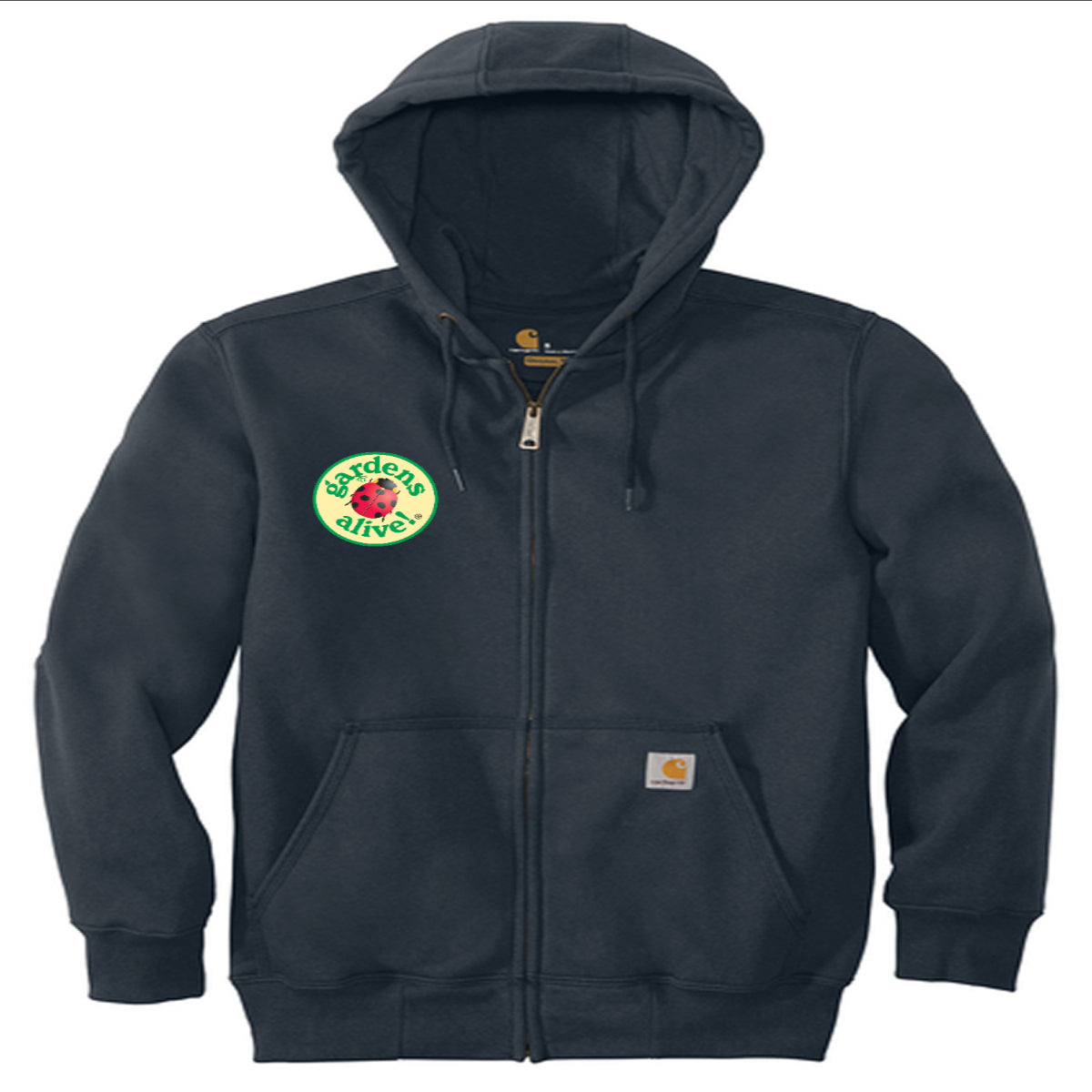 Carhartt® Rain Defender® Paxton Heavyweight Hooded Zip-Front Sweatshirt - Round Logo