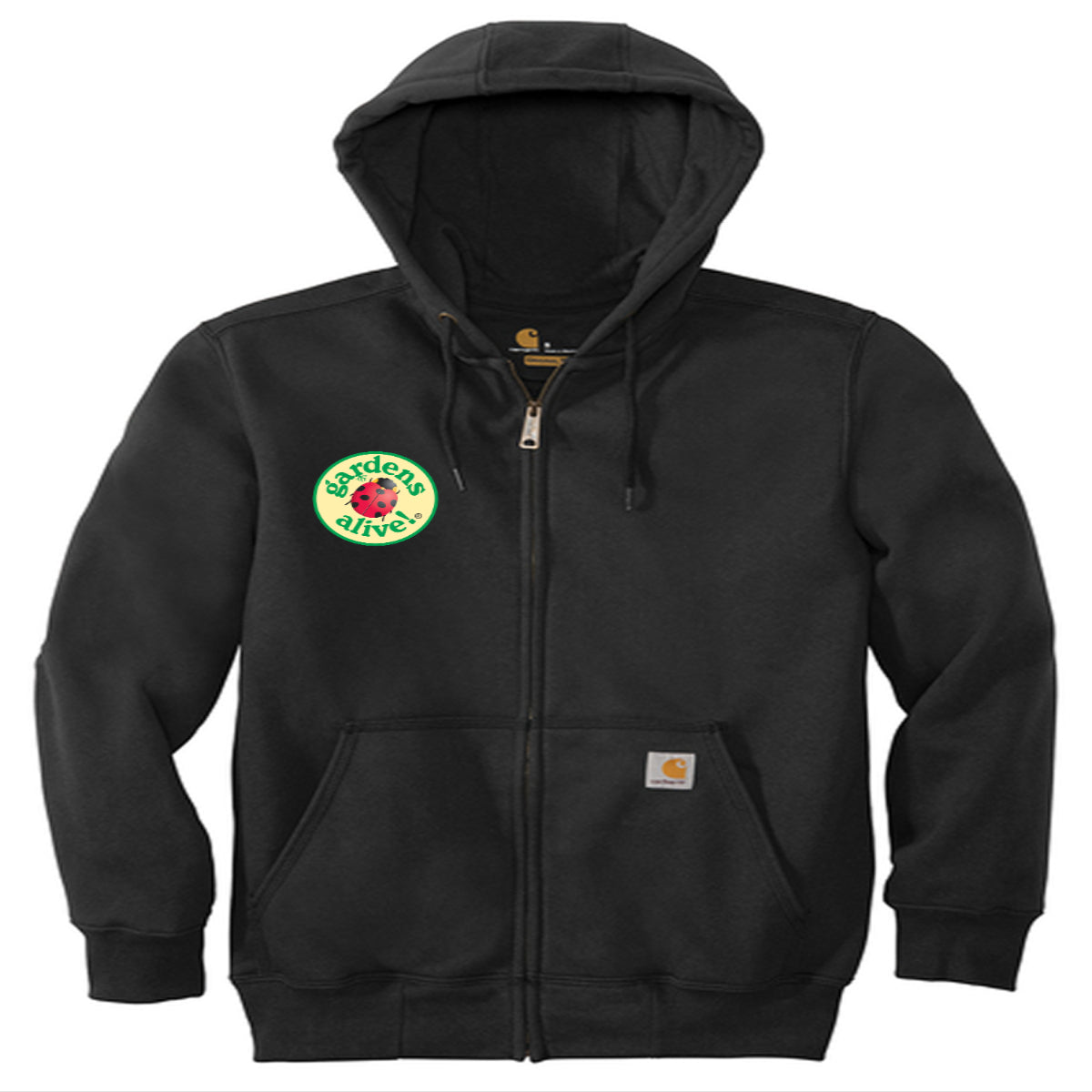 Carhartt® Rain Defender® Paxton Heavyweight Hooded Zip-Front Sweatshirt - Round Logo
