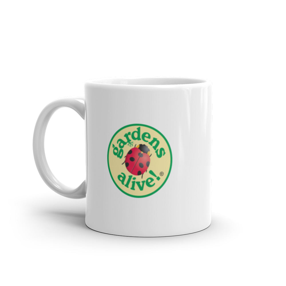 White glossy mug