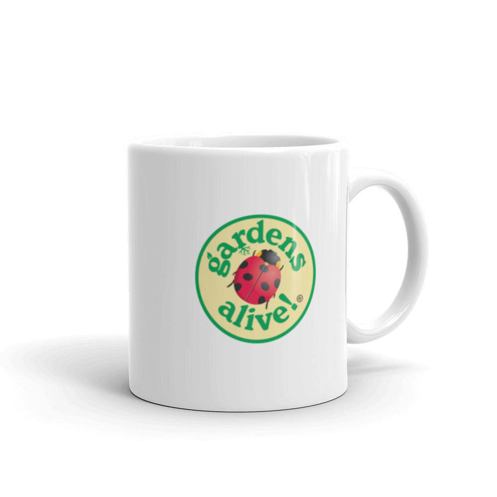 White glossy mug