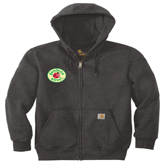 Carhartt® Rain Defender® Paxton Heavyweight Hooded Zip-Front Sweatshirt - Round Logo